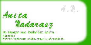 anita madarasz business card